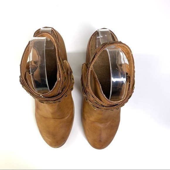 MI.IM Swanky Tan Braided Heeled Mule Backless Bootie - Picture 5 of 12